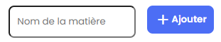 Ajouter des matières